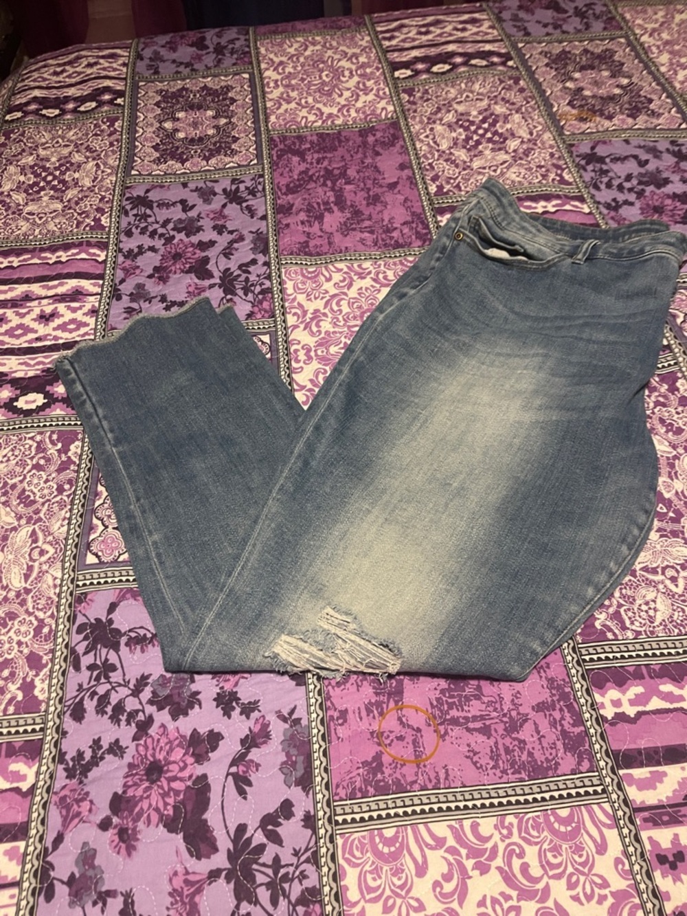 New York & Company Light Blue Straight Leg Jeans